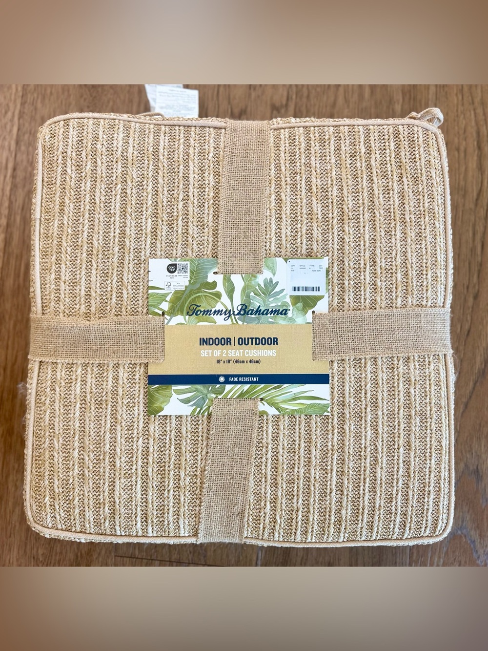 🎉LAST CHANCE🎉Tommy Bahama 18*18 Tufted Woven Indoor/Outdoor Seat Cushions set